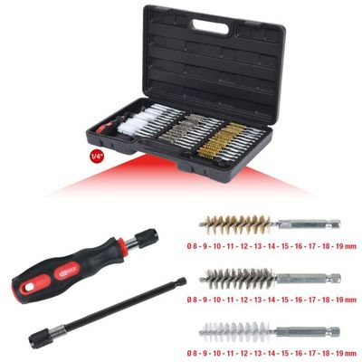 Tīrīšanas birstu komplekts KS TOOLS 340.0010