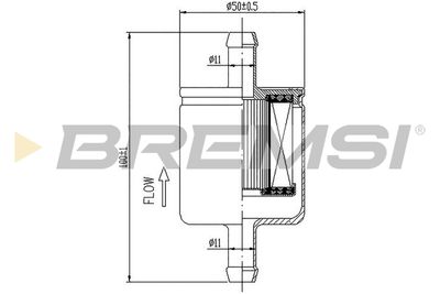 Degvielas filtrs BREMSI FE0038