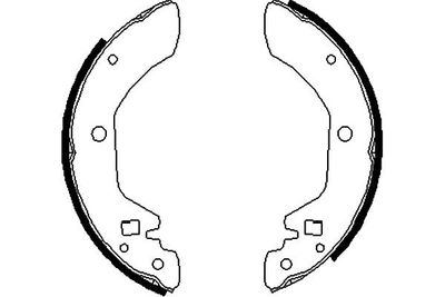 Комплект тормозных колодок KAVO PARTS KBS-7429