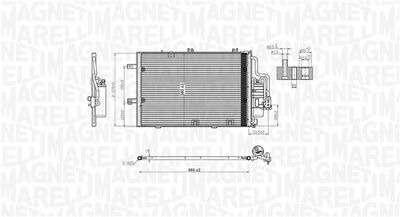 Конденсатор, кондиционер MAGNETI MARELLI 350203770000