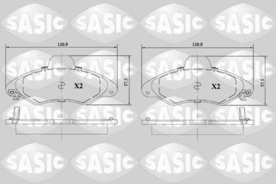 Bremžu uzliku kompl., Disku bremzes SASIC 6216111