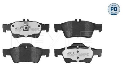 Bremžu uzliku kompl., Disku bremzes MEYLE 025 233 3416/PD