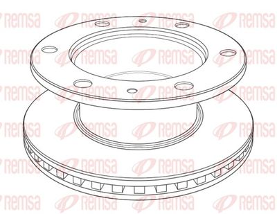Тормозной диск REMSA NCA1220.20