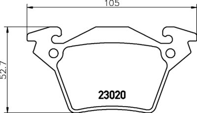 Bremžu uzliku kompl., Disku bremzes HELLA PAGID 8DB 355 008-641