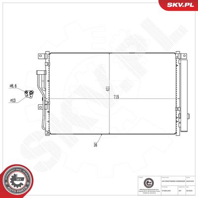 Kondensators, Gaisa kond. sistēma ESEN SKV 86SKV553