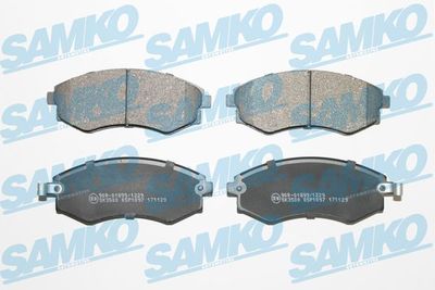 Комплект тормозных колодок, дисковый тормоз SAMKO 5SP1097