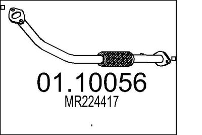 Izplūdes caurule MTS 01.10056