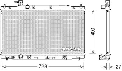 Radiators, Motora dzesēšanas sistēma DENSO DRM40033