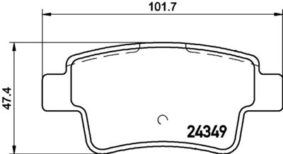 Комплект тормозных колодок, дисковый тормоз HELLA PAGID 8DB 355 015-861