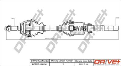 Приводной вал Dr!ve+ DP2110.10.0258