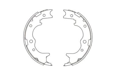 Bremžu loku komplekts KAVO PARTS KBS-9940