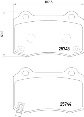 Bremžu uzliku kompl., Disku bremzes HELLA PAGID 8DB 355 021-251