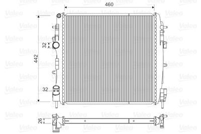 Radiators, Motora dzesēšanas sistēma VALEO 734922