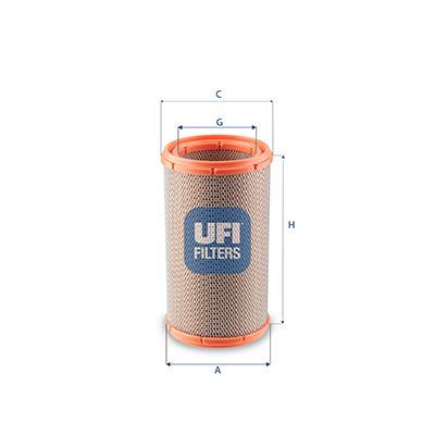 Gaisa filtrs UFI 27.F51.00
