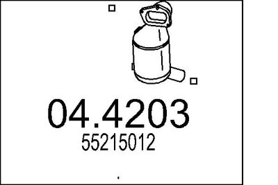 Katalizators MTS 04.4203