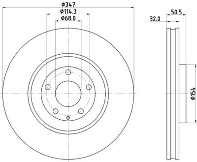 Bremžu diski HELLA 8DD 355 135-271