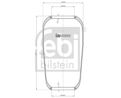 Pneimoatsperes spilvens, Pneimopiekare FEBI BILSTEIN 45665