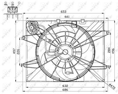 Ventilators, Motora dzesēšanas sistēma NRF 47564
