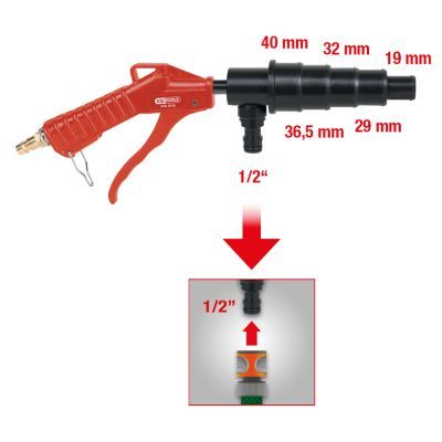 Saspiestā gaisa pistole KS TOOLS 515.1216