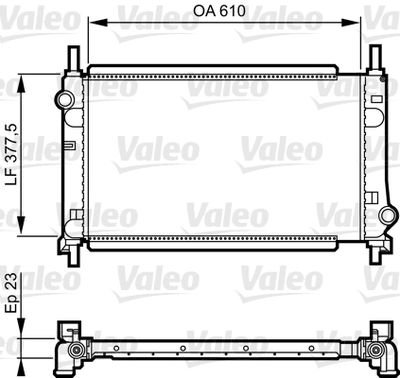 Radiators, Motora dzesēšanas sistēma VALEO 731550