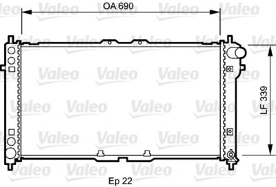 Radiators, Motora dzesēšanas sistēma VALEO 731472