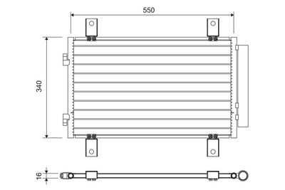 Конденсатор, кондиционер VALEO 814081