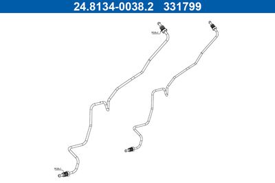 Bremžu sistēmas cauruļvads ATE 24.8134-0038.2