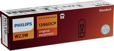 PHILIPS 13960CP Kvēlspuldze, Instrumentu paneļa apgaismojums