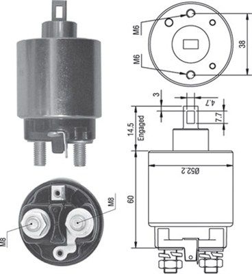 Ievilcējrelejs, Starteris MAGNETI MARELLI 940113050241