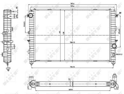Radiators, Motora dzesēšanas sistēma NRF 53197