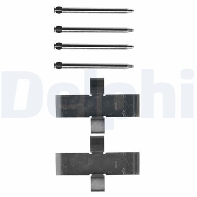 Комплектующие, колодки дискового тормоза DELPHI LX0107