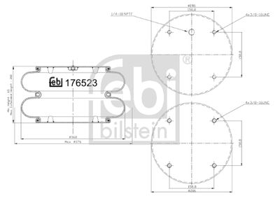 Pneimoatsperes spilvens, Pneimopiekare FEBI BILSTEIN 176523