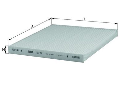 Фильтр, воздух во внутренном пространстве KNECHT LA 157