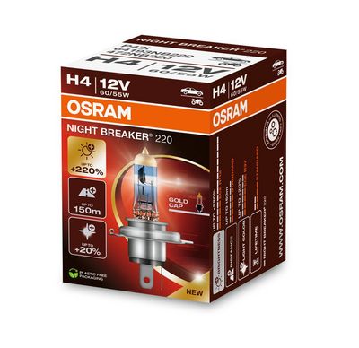 Kvēlspuldze, Tālās gaismas lukturis ams-OSRAM 64193NB220