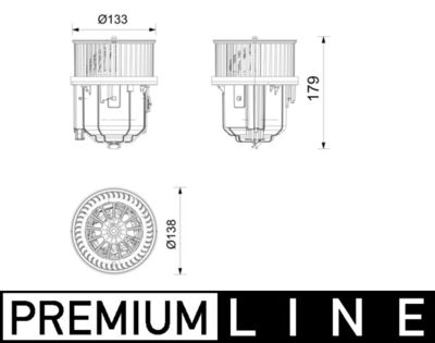 Вентилятор салона MAHLE AB 429 000P