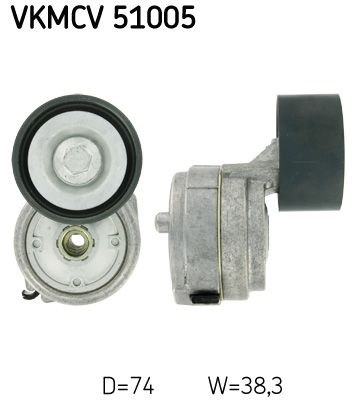 Siksnas spriegotājs, Ķīļsiksna SKF VKMCV 51005