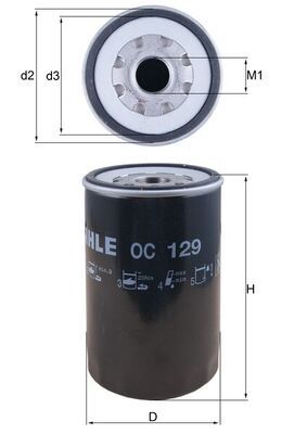 Eļļas filtrs KNECHT OC 129