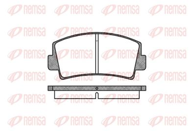 Bremžu uzliku kompl., Disku bremzes REMSA 0078.00