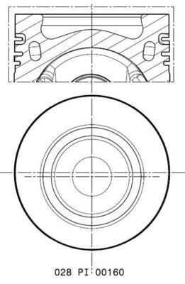 Поршень MAHLE 028 PI 00160 000