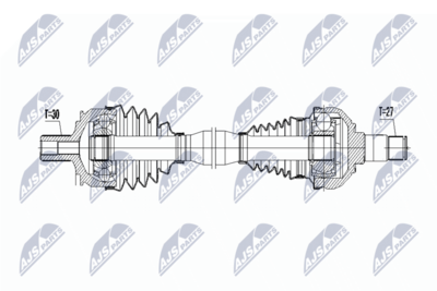 Приводной вал NTY NPW-ME-066