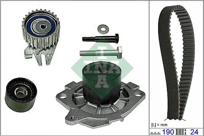 Ūdenssūknis + Zobsiksnas komplekts Schaeffler INA 530 0622 30