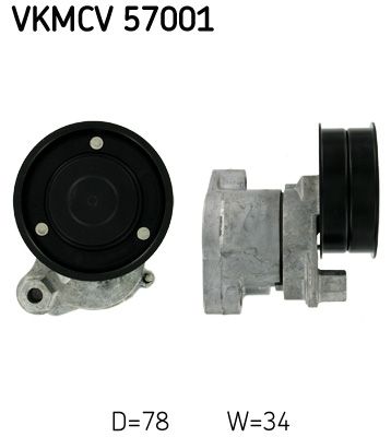 Siksnas spriegotājs, Ķīļsiksna SKF VKMCV 57001