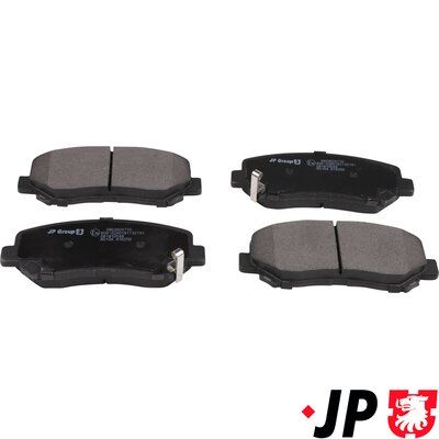Bremžu uzliku kompl., Disku bremzes JP GROUP 3863604710