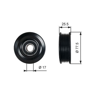 Spriegotājrullītis, Ķīļrievu siksna GATES T38478