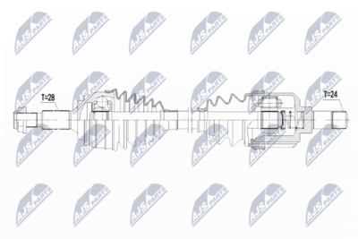 Piedziņas vārpsta NTY NPW-PE-021