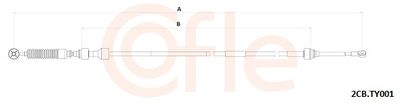 Трос, механическая коробка передач COFLE 92.2CB.TY001