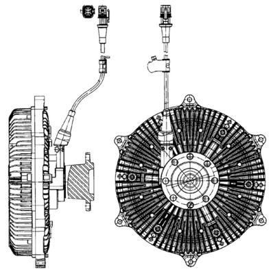 Sajūgs, Radiatora ventilators MAHLE CFC 214 000P