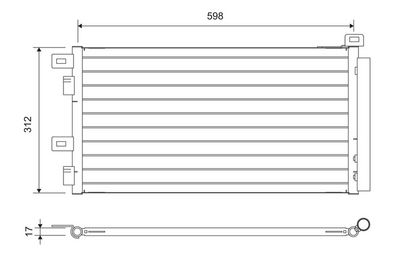 Конденсатор, кондиционер VALEO 817547
