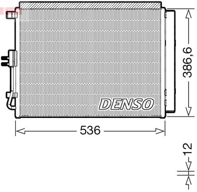 Конденсатор, кондиционер DENSO DCN43009
