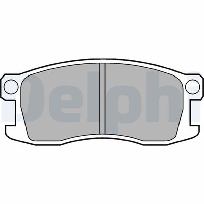 Комплект тормозных колодок, дисковый тормоз DELPHI LP195